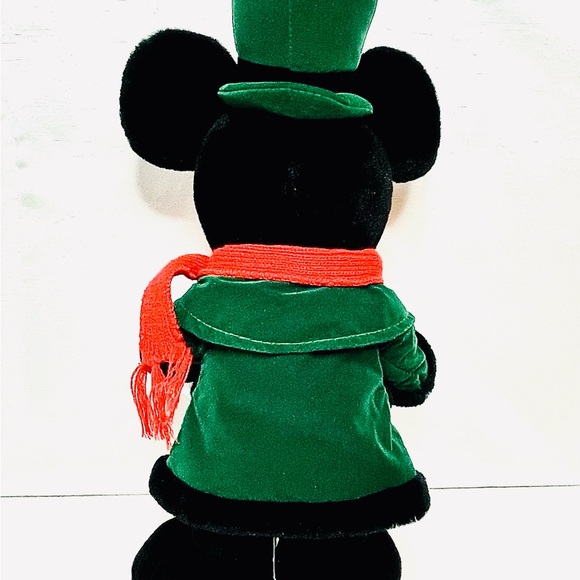Disney Minnie & Mickey Mouse Winter Plush Carolers Standing @ 17”  Like New! - Picture 9 of 13